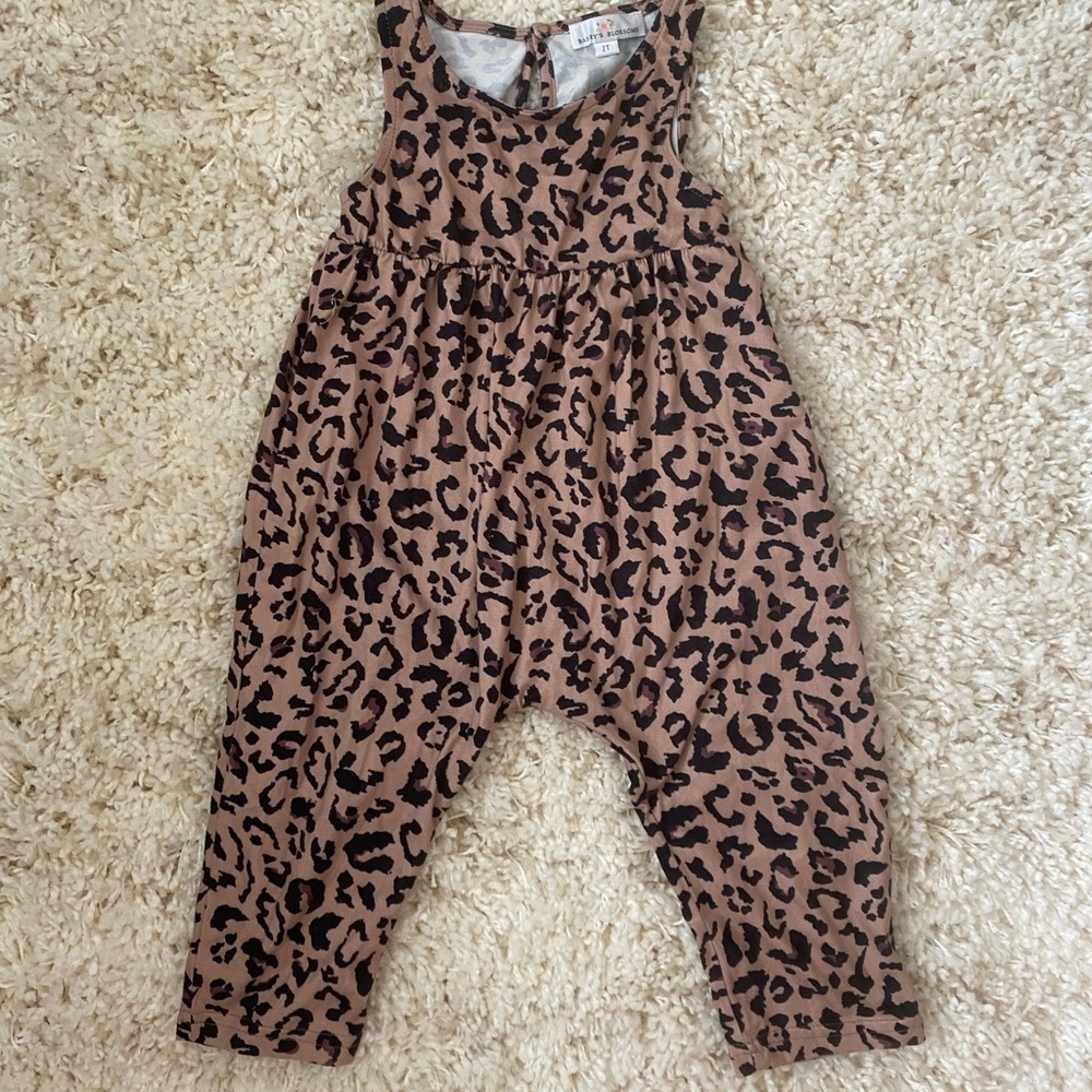Bailey blossoms cheetah jumpsuit